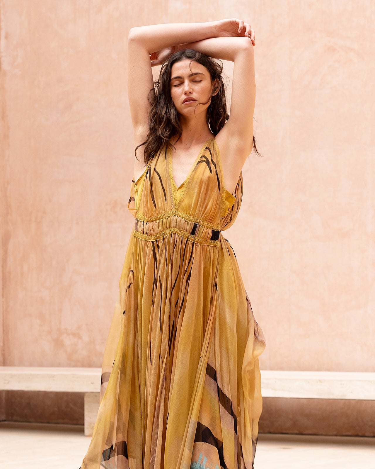 Robe vaporeuse en viscose chiffon : Robes Mes Demoiselles - Image 2