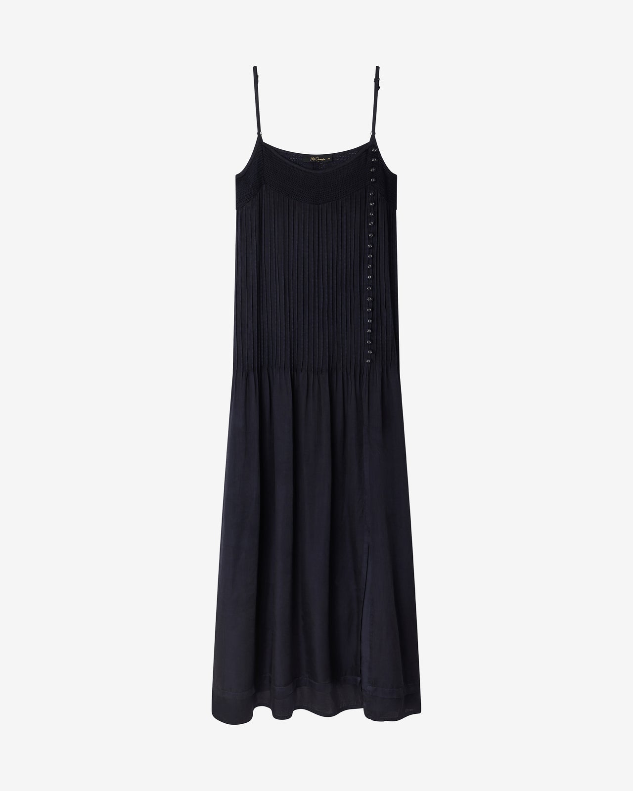 Robe Sally - Charbon : Robe à bretelles longue et fluide noire Mes Demoiselles - Image 6