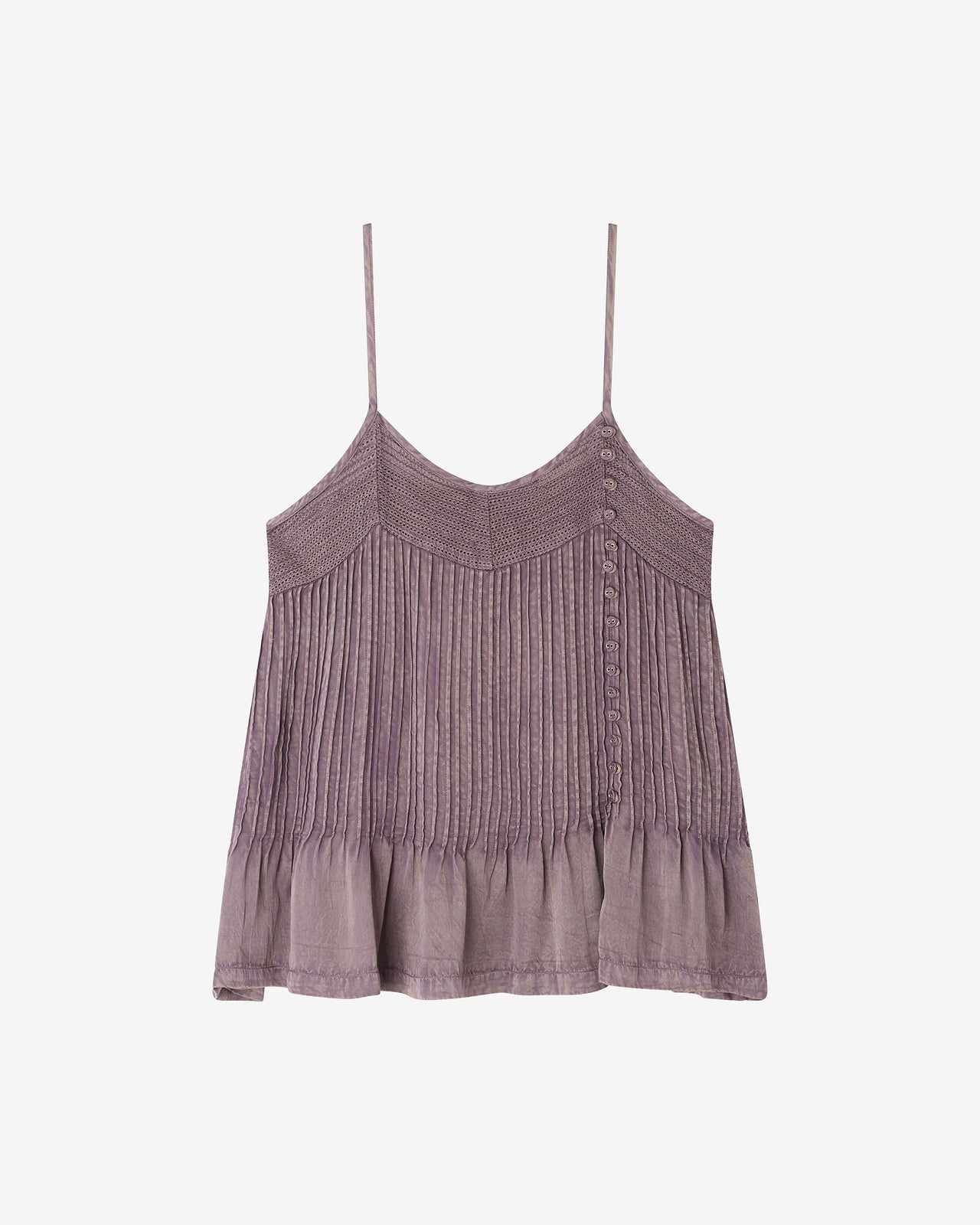 Top en viscose satinée lilas : Chemises & tops Mes Demoiselles - Image 1