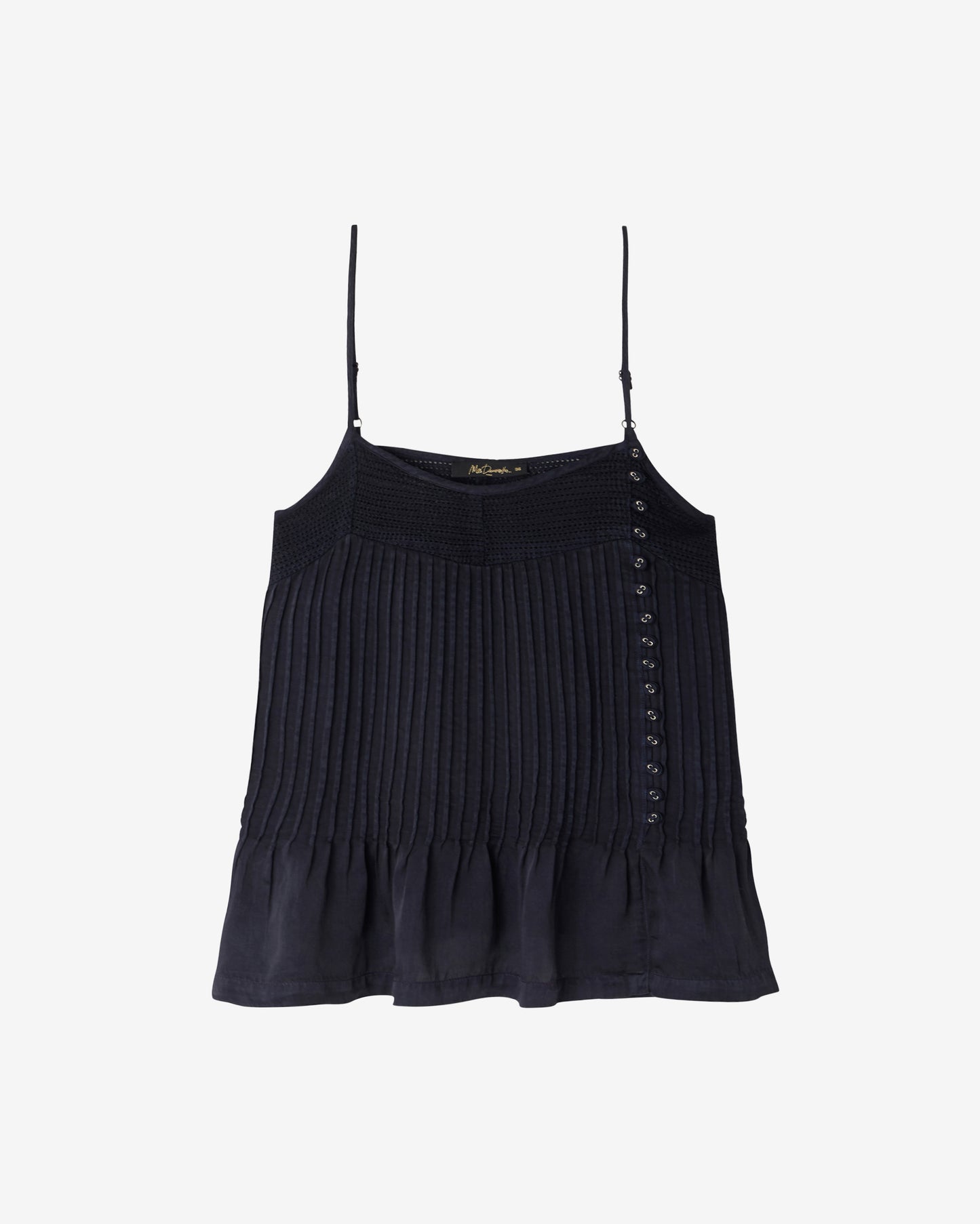 Top en viscose satinée noir : Chemises & tops Mes Demoiselles