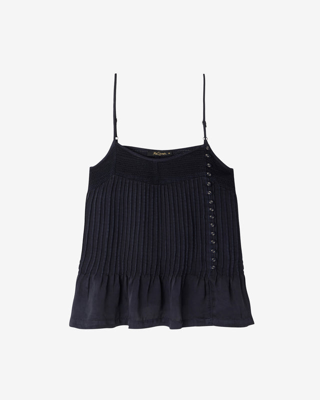 Top en viscose satinée noir : Chemises & tops Mes Demoiselles - Image 1