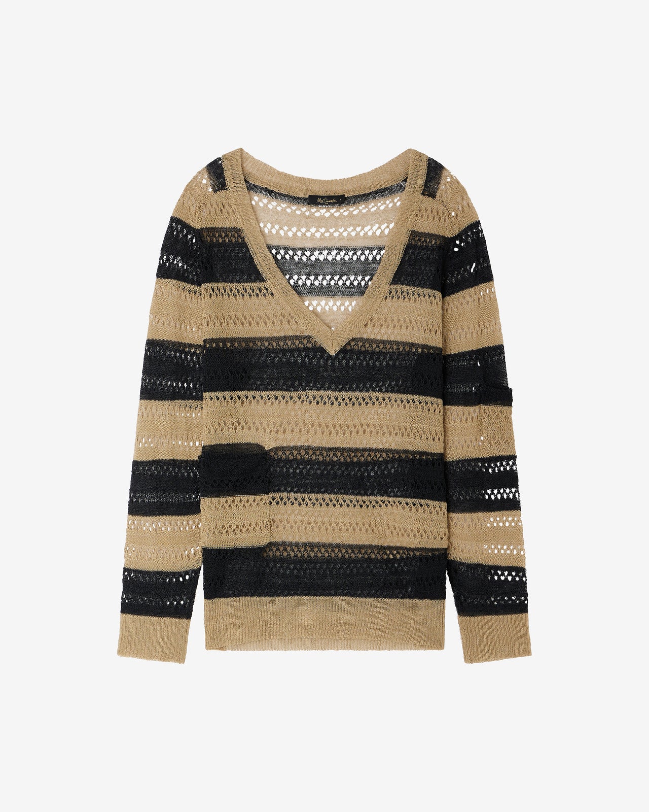 Blouse Oversize impression baroque – Détail Coulissant : Pulls & gilets Mes Demoiselles - Image 1