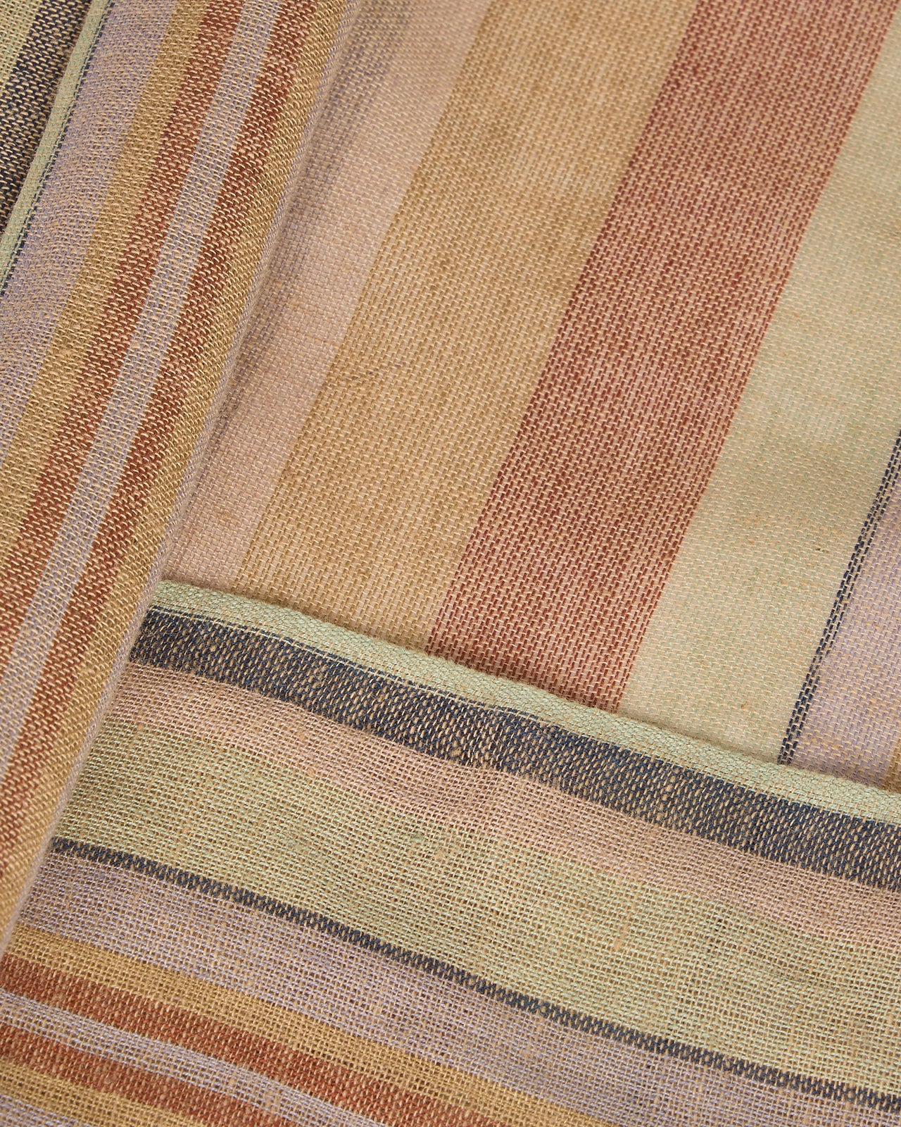 Foulard Toledo - Sable : Écharpe rayée bayadère à franges travaillées Mes Demoiselles - Image 4