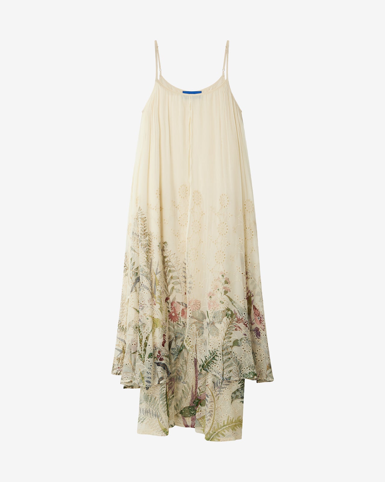 Robe Winter - Beige : Robe à fines bretelles en viscose gaufrée Mes Demoiselles - Image 7