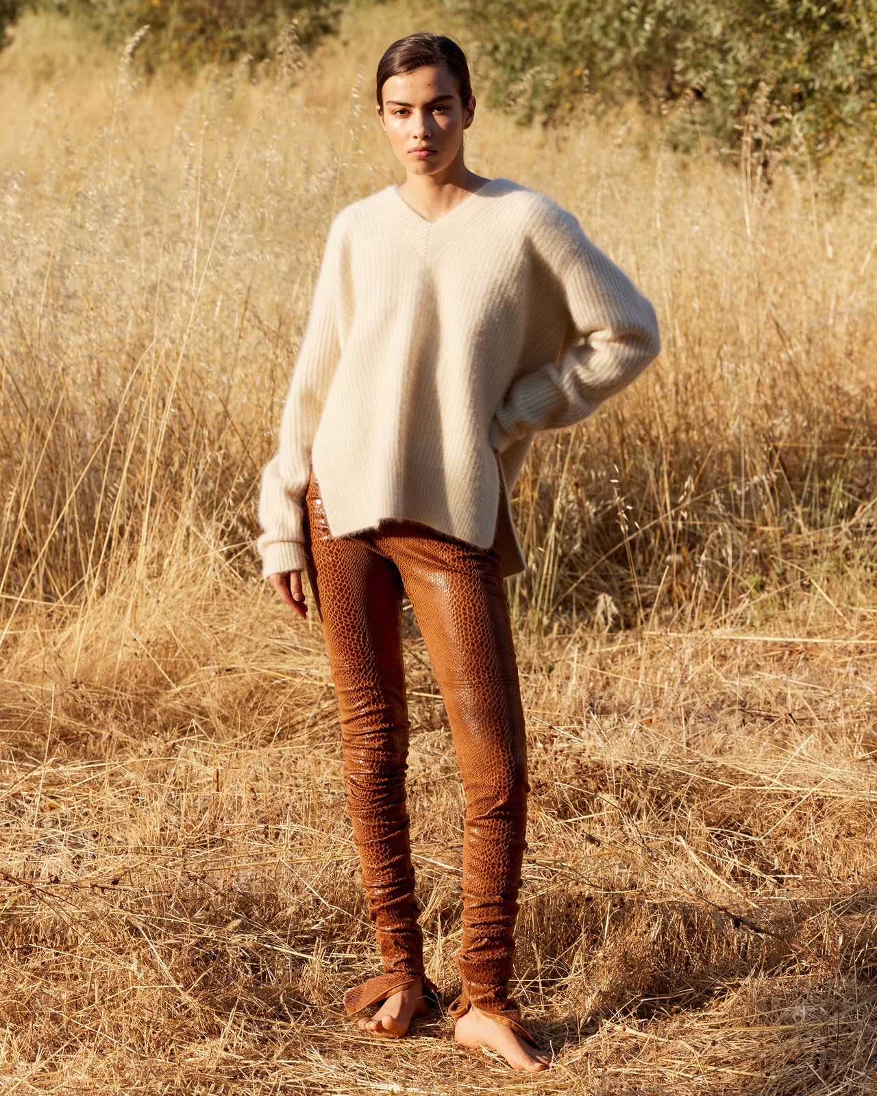 Pull Woch - Ivoire : Pull droit en maille écrue – laine & raccoon, côtes anglaises Mes Demoiselles - Image 7