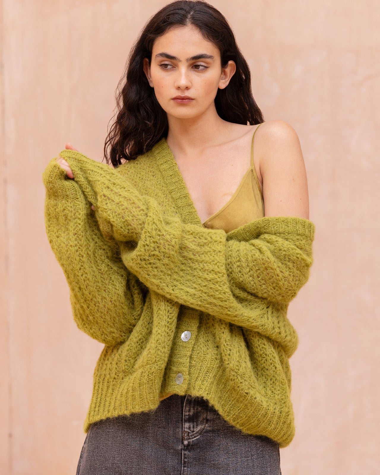 Cardigan Arisse - Kaki Olive - Image 3