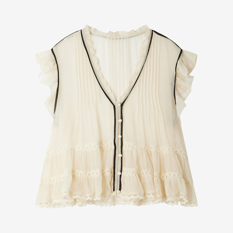 Bolly Top - Ecru