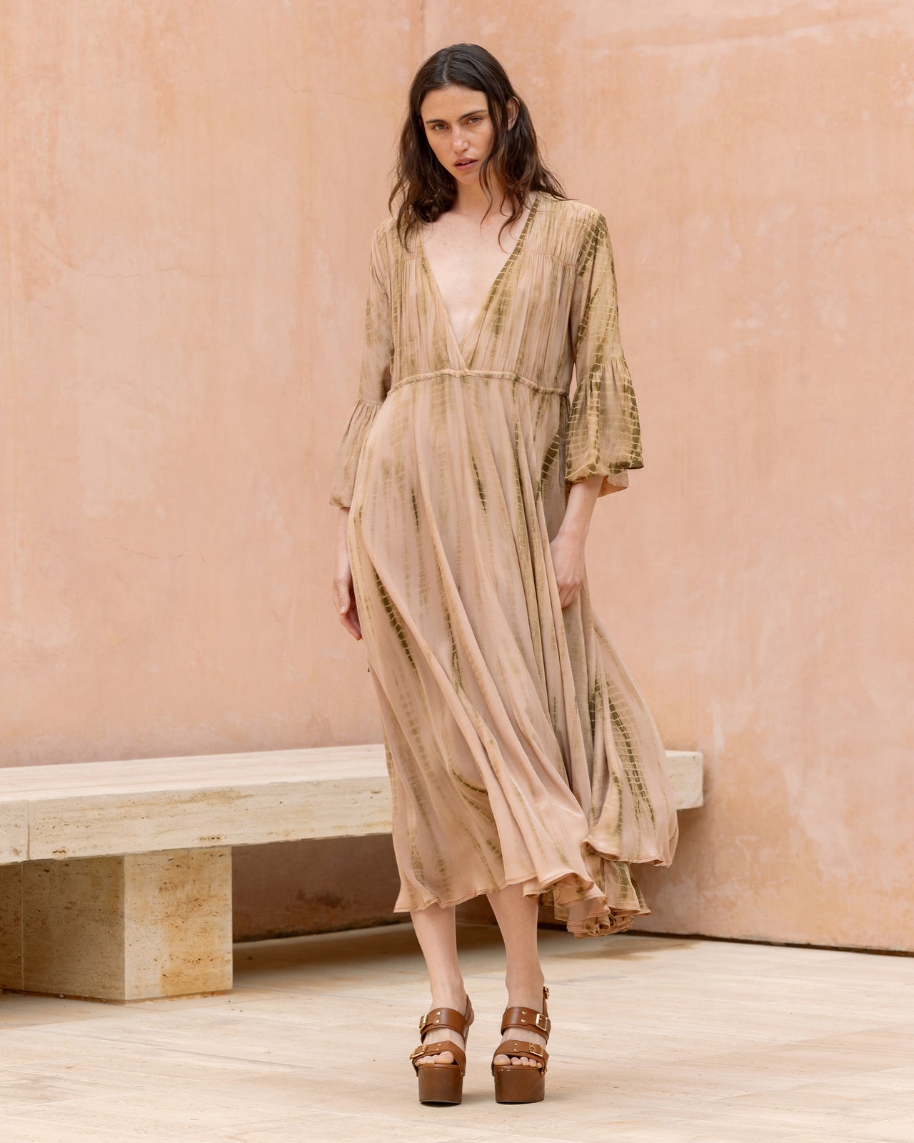 Calm Dress - Beige - Image 1