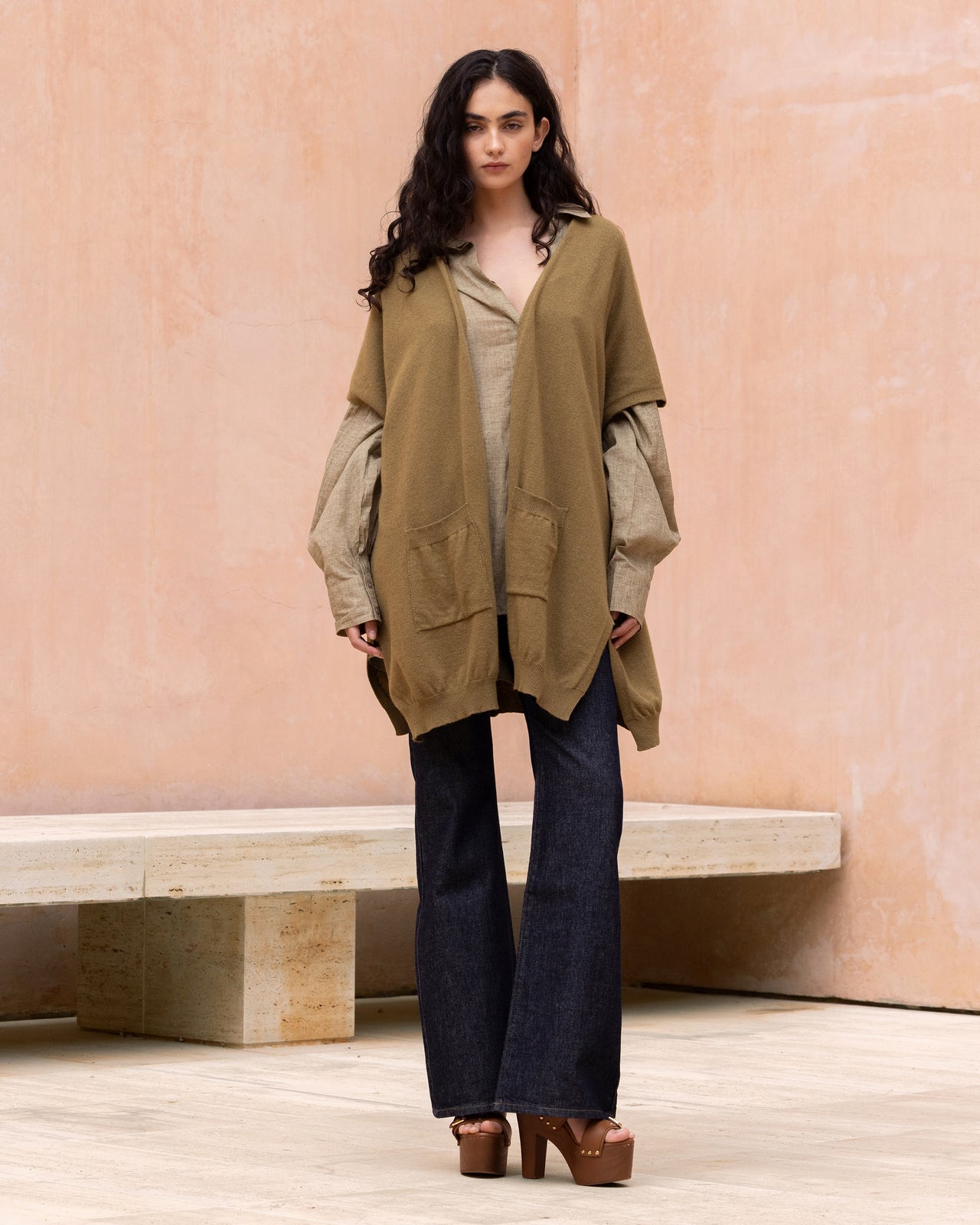 Cardigan Camelia - Marron Olive - Image 1