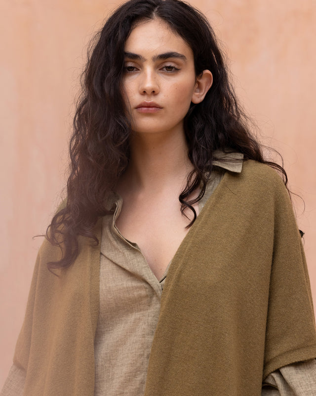 Camelia Cardigan - Olive Brown - Image 3