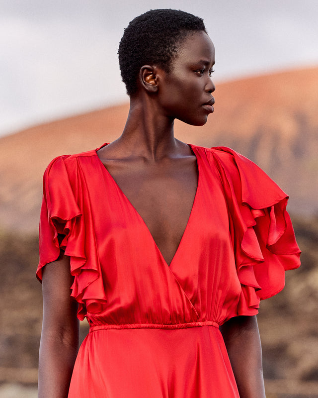 Robe Cascais - Rouge - Image 3