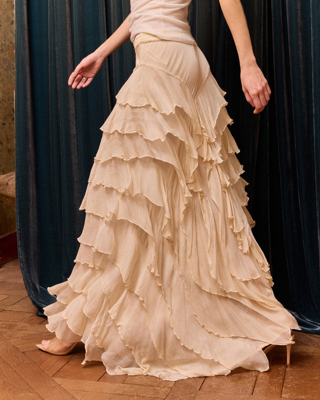 Cherry Skirt - Ecru - Image 3