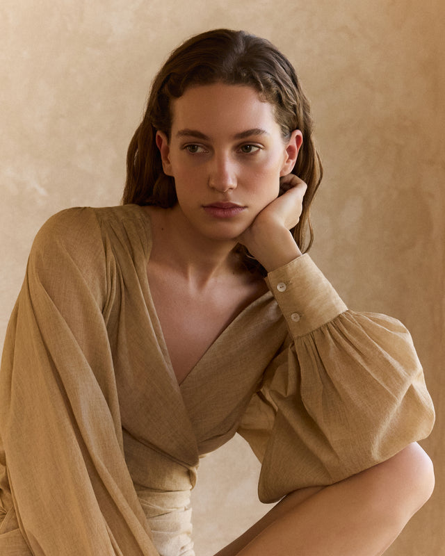 Blouse Donna - Beige - Image 2