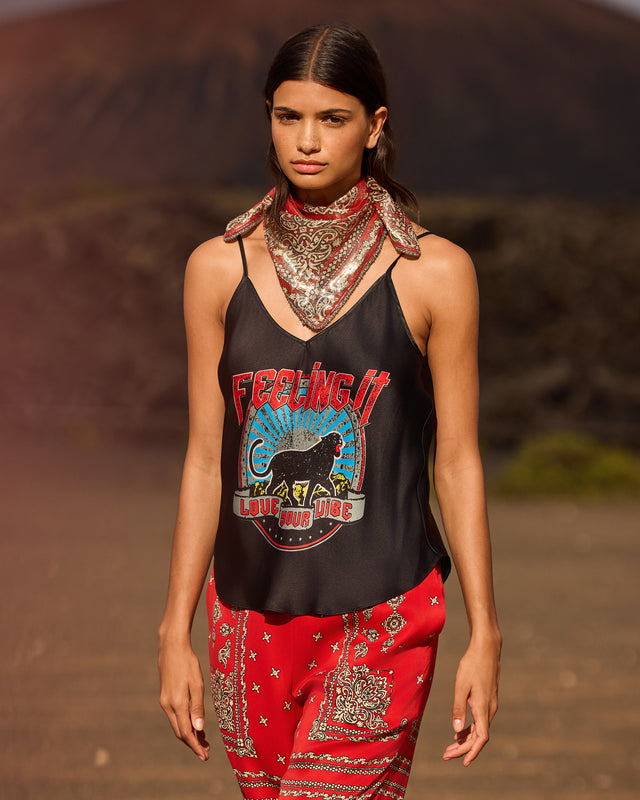 Foulard Gerica - Rouge - Image 2