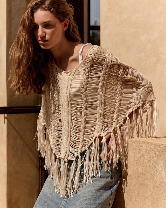 Graci Poncho - Ivory - Image 2