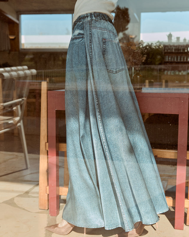 Jupe Isa - Bleu - Image 3