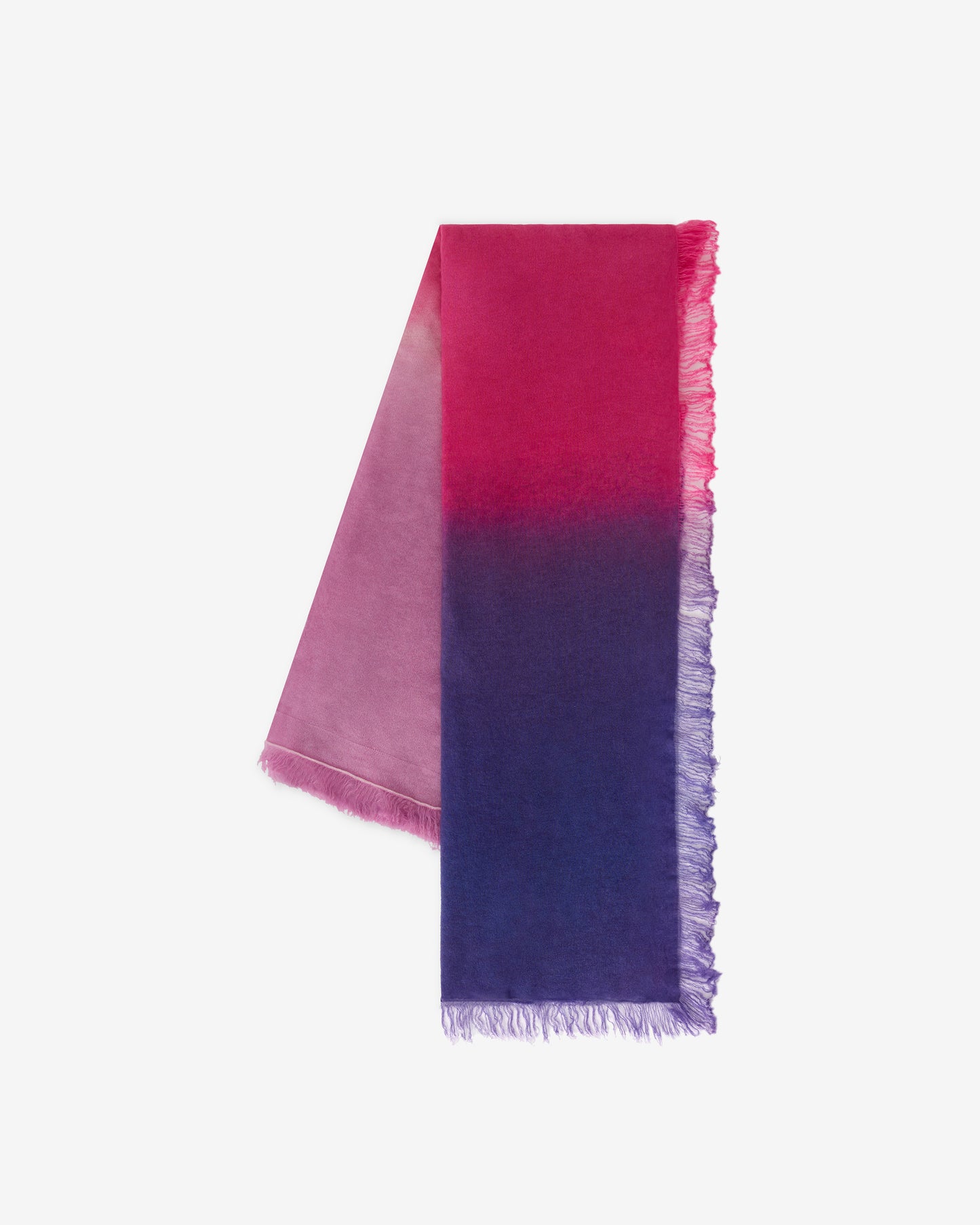 Écharpe carrée tie & dye – Rose et violet dégradé - Accessoires Mes Demoiselles
