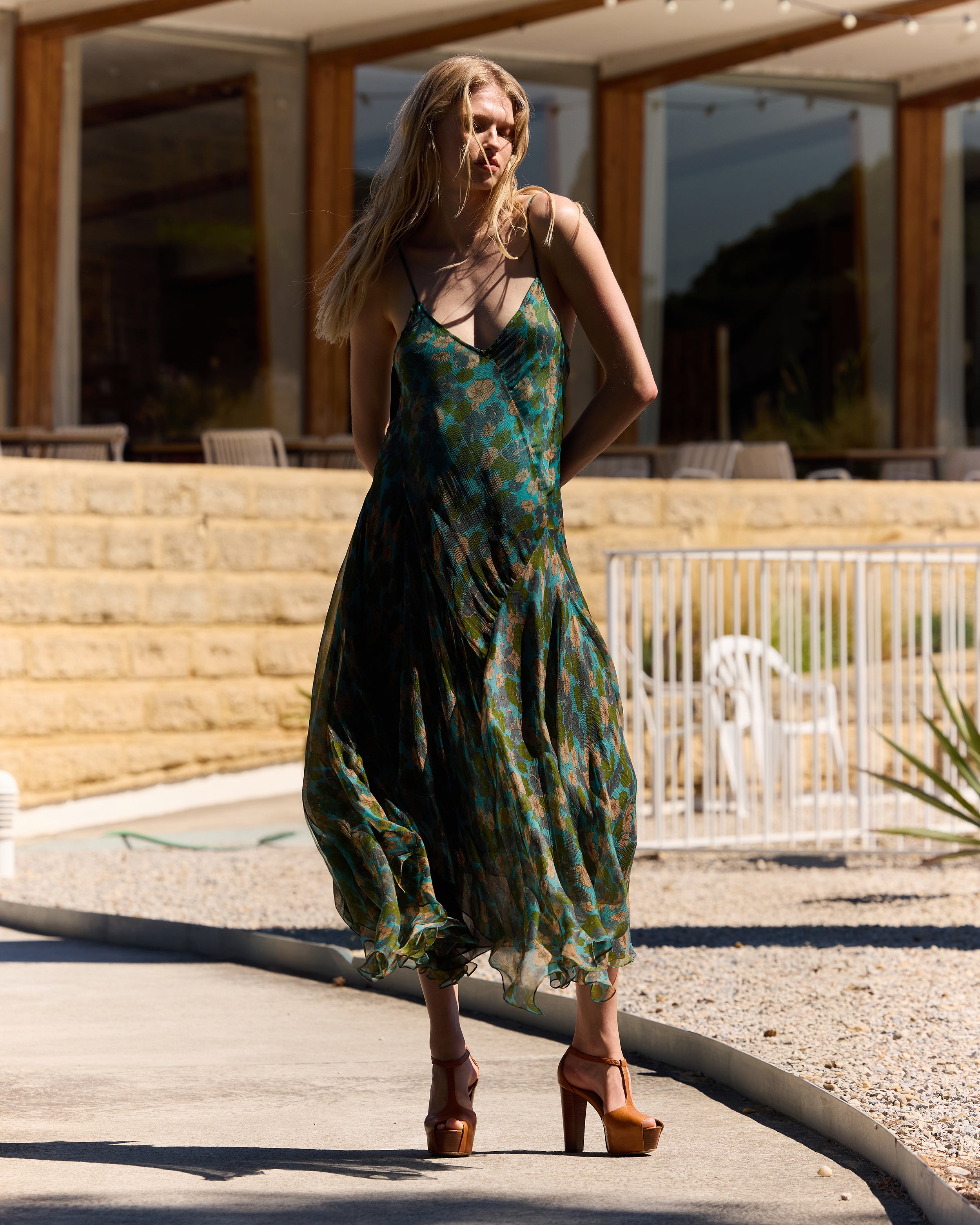 green ankle length dress Mes Demoiselles | Belinda - short formal emerald green dress