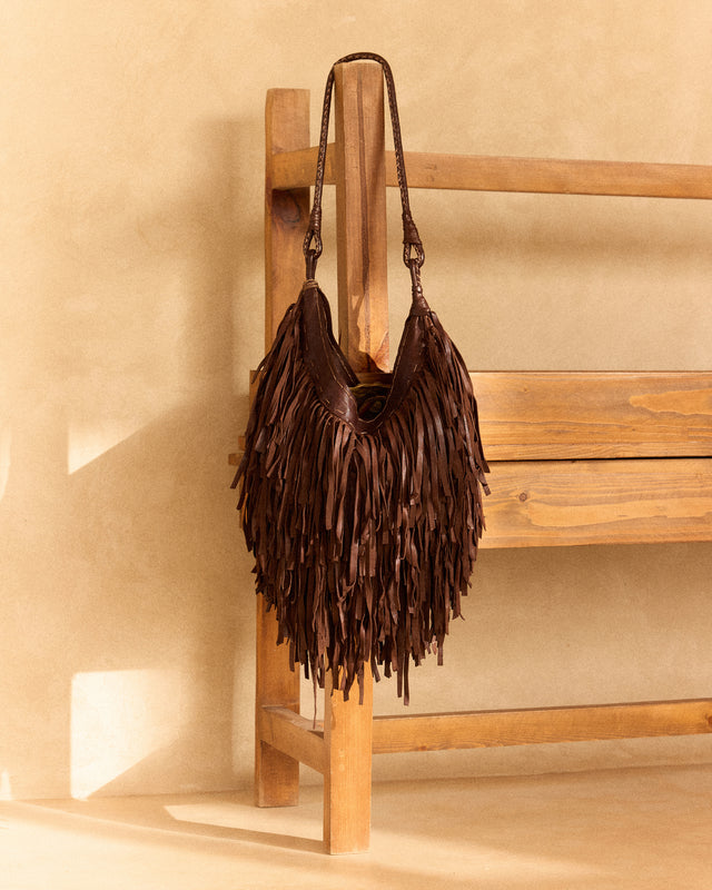 Fringe Bag - Brown - Image 1