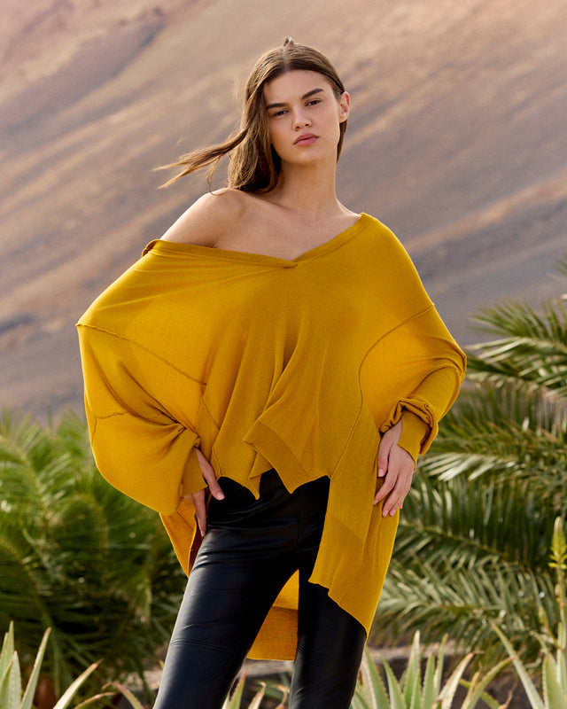 Heather Sweater - Ochre - Image 2