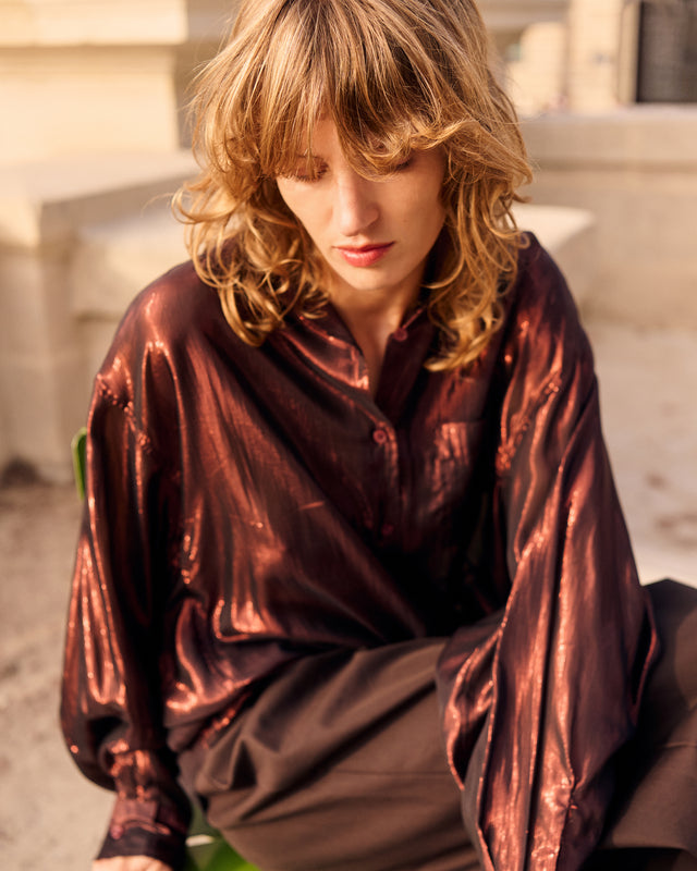 Chemise Lunex - Cognac - Image 3