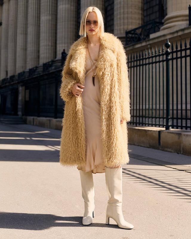 Mabel Coat - Beige - Image 3