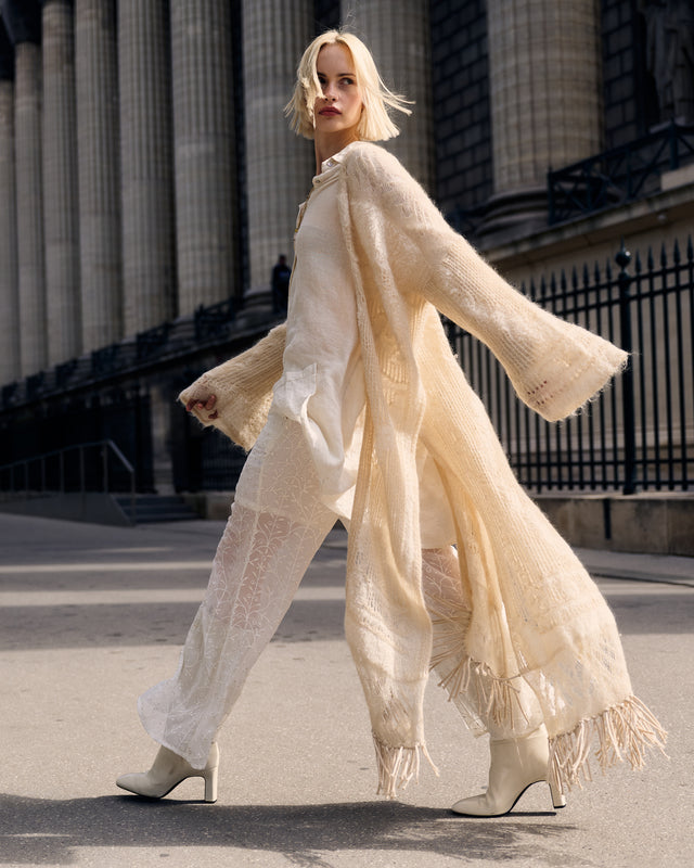 Royel Coat - Ivory - Image 1