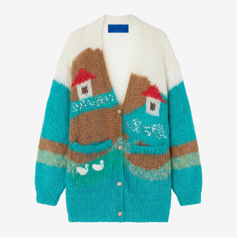 Cardigan Sting - Turquoise