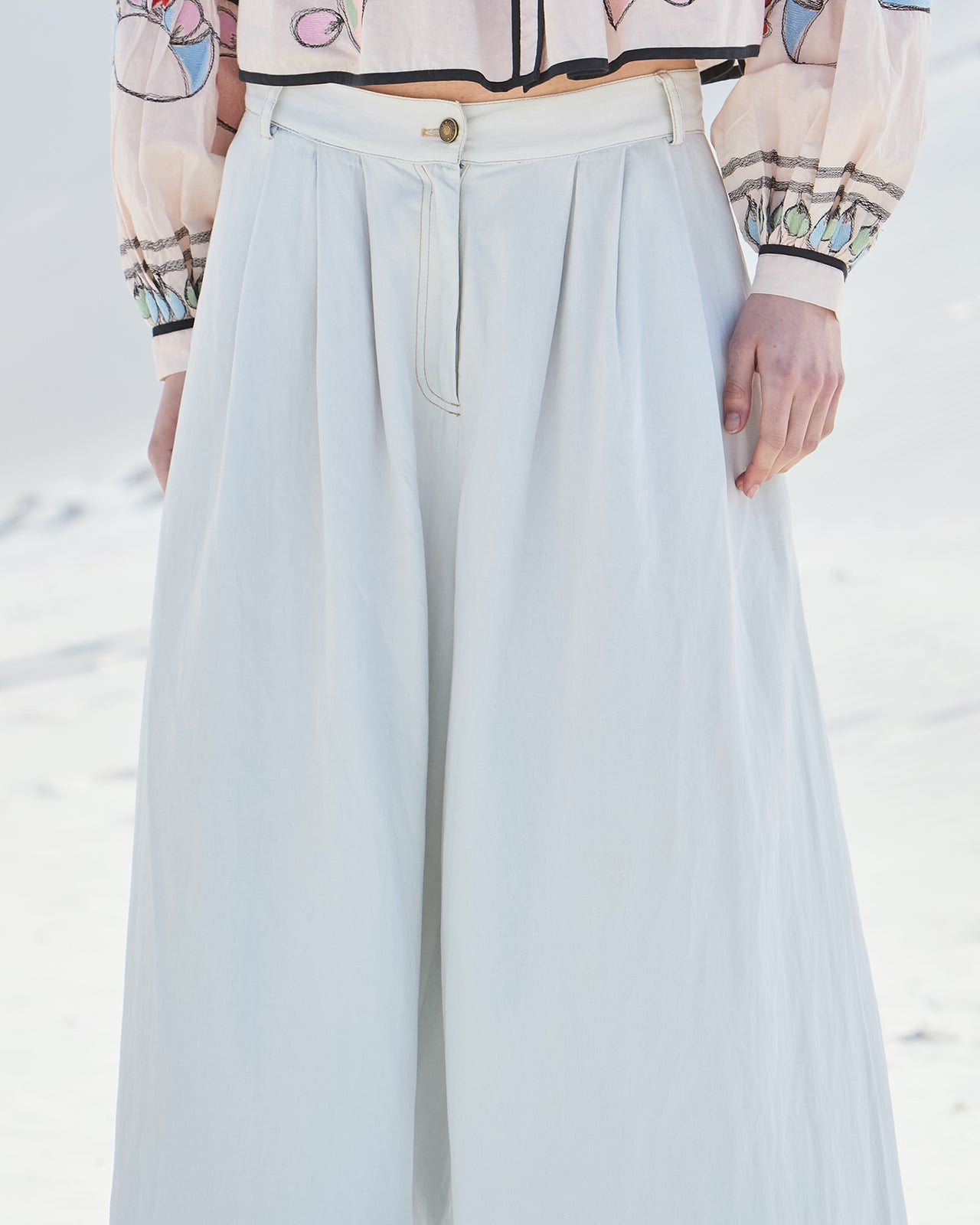 Pantalon Wallabi - Bleu Ciel - Image 2