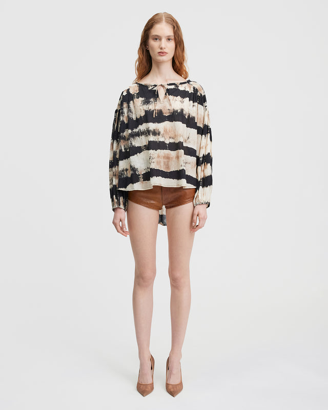 Foli Blouse - Beige - Image 1