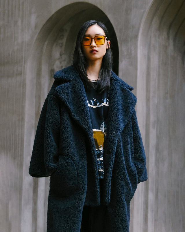 Blouse Belladona Bleu imprimé | Mes Demoiselles Paris - Image 2