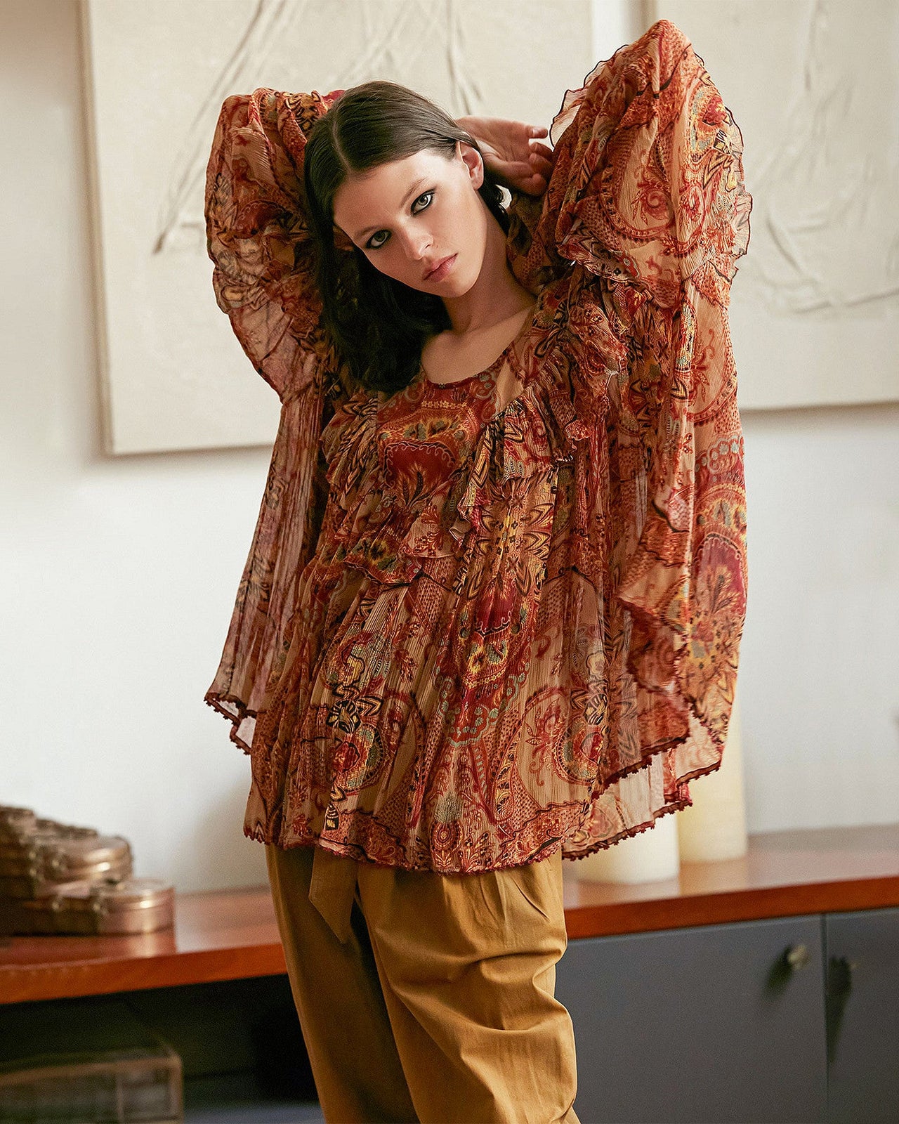 Blouse Latifah Imprimé fleuri | Mes Demoiselles Paris - Image 4