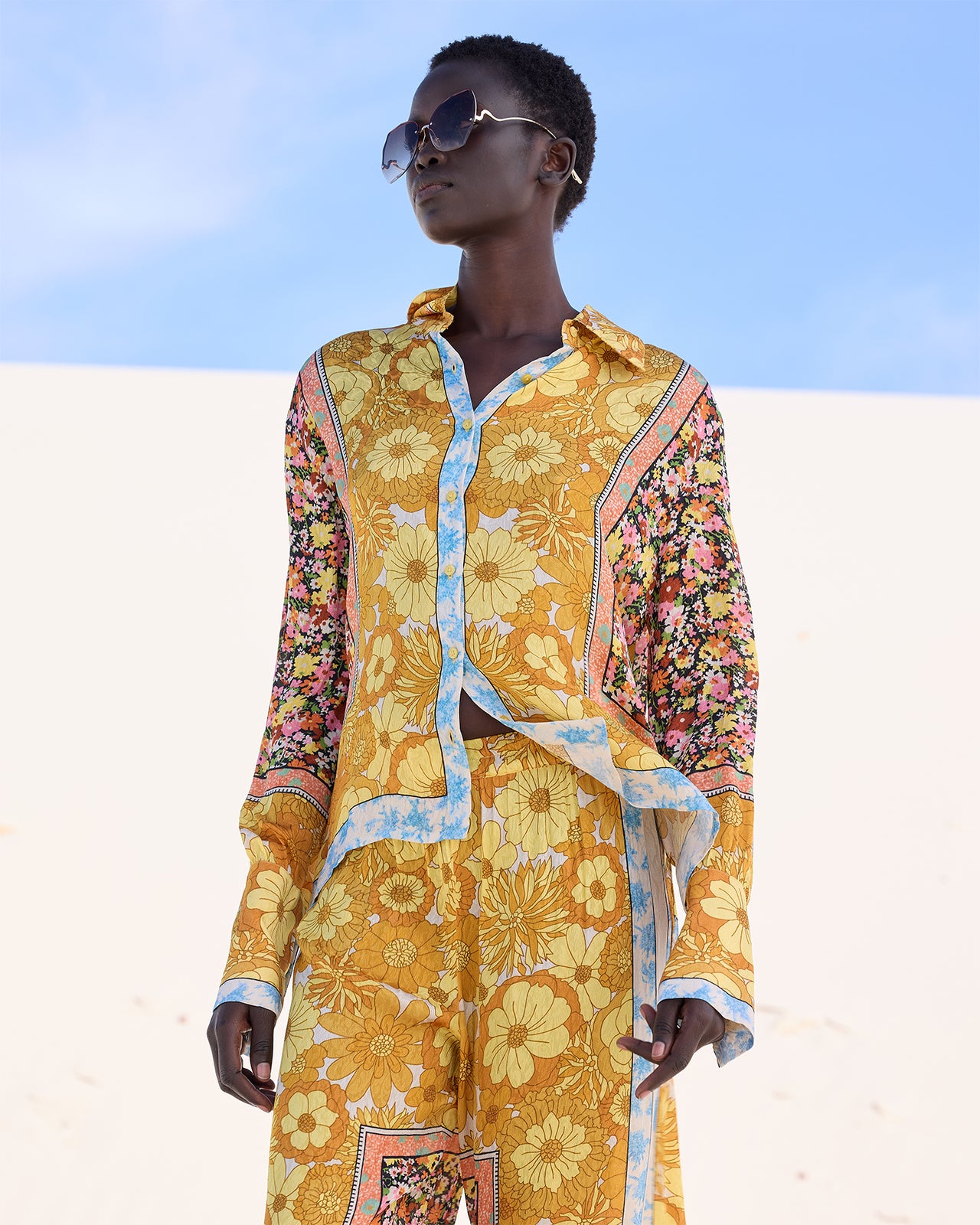 Chemise Cally - Jaune - Image 4