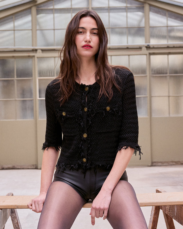 Cardigan Grafere - Noir - Image 2