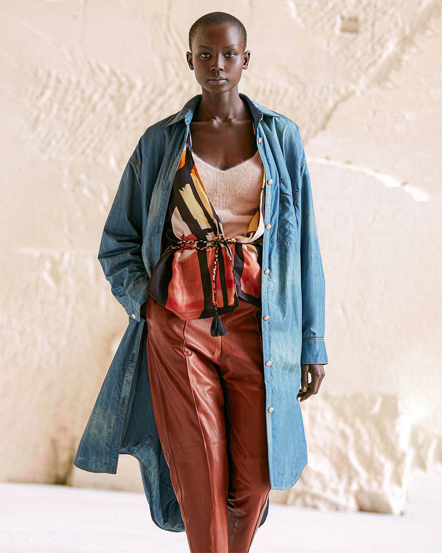 Chemise Drops Denim | Mes Demoiselles Paris - Image 1