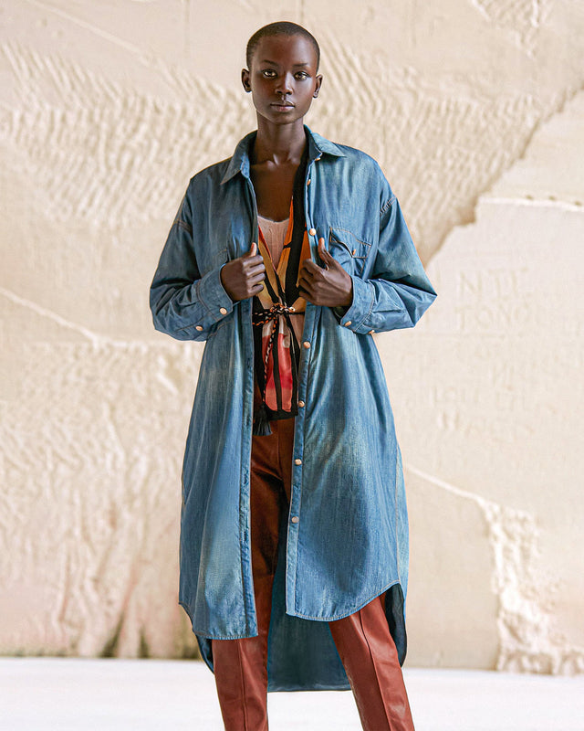 Chemise Drops Denim | Mes Demoiselles Paris - Image 2