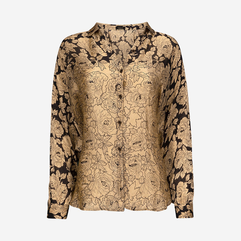 Rose Folia Shirt - Beige