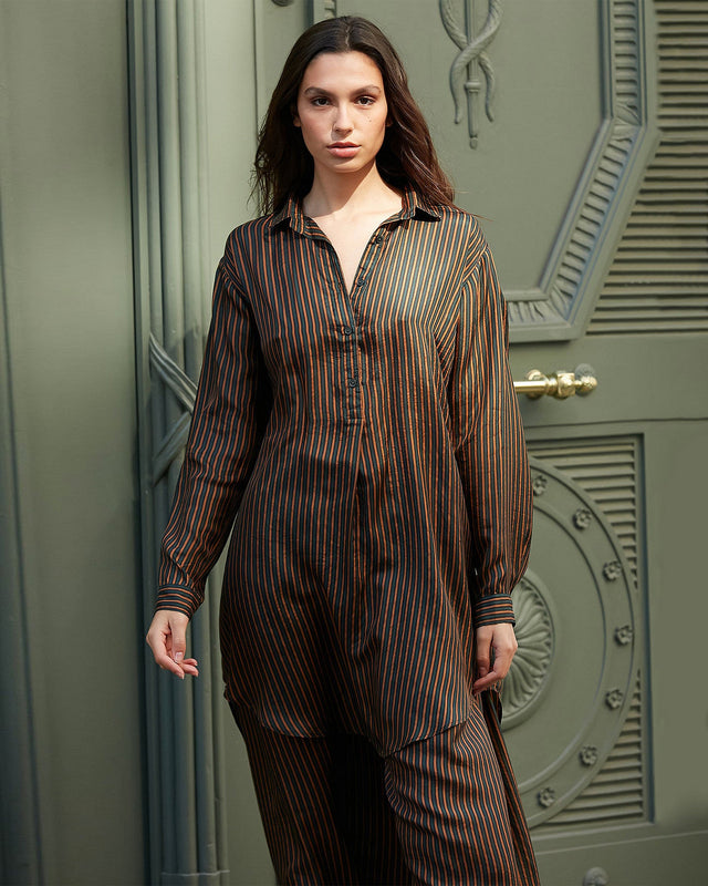 Chemise Sangrita Rayé vert | Mes Demoiselles Paris - Image 1