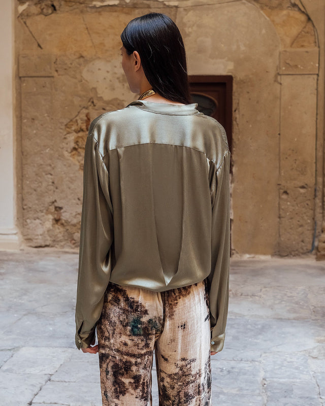 Chemise Siwa  Kaki | Mes Demoiselles Paris - Image 3