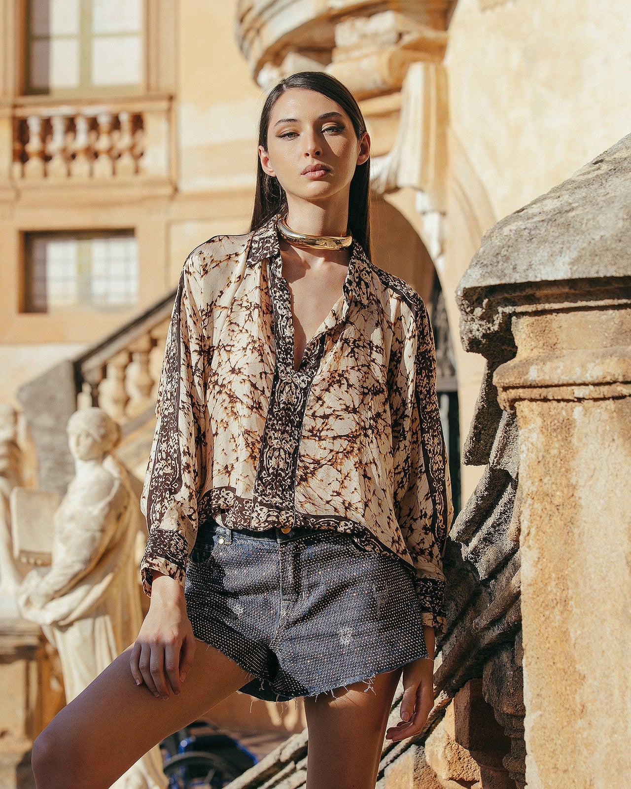 Chemise en soie habotai : Chemises & tops Mes Demoiselles - Image 1