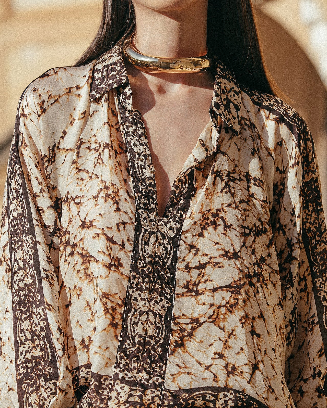 Chemise en soie habotai : Chemises & tops Mes Demoiselles - Image 3