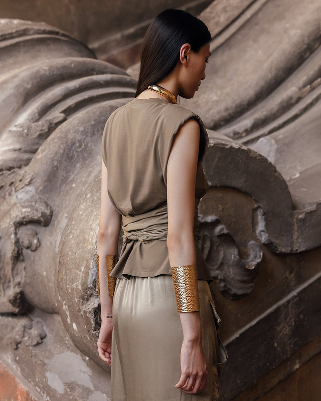 Chemise Vera  Kaki | Mes Demoiselles Paris - Image 3