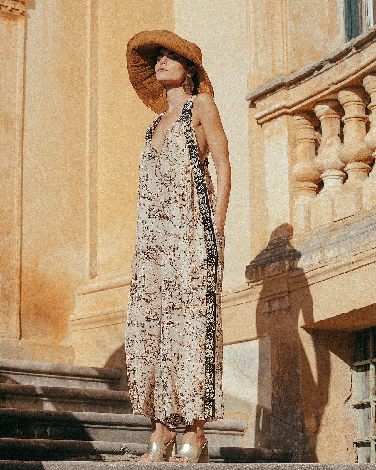 Combinaison pantalon en soie habotai : Pantalons & combinaisons Mes Demoiselles - Image 1