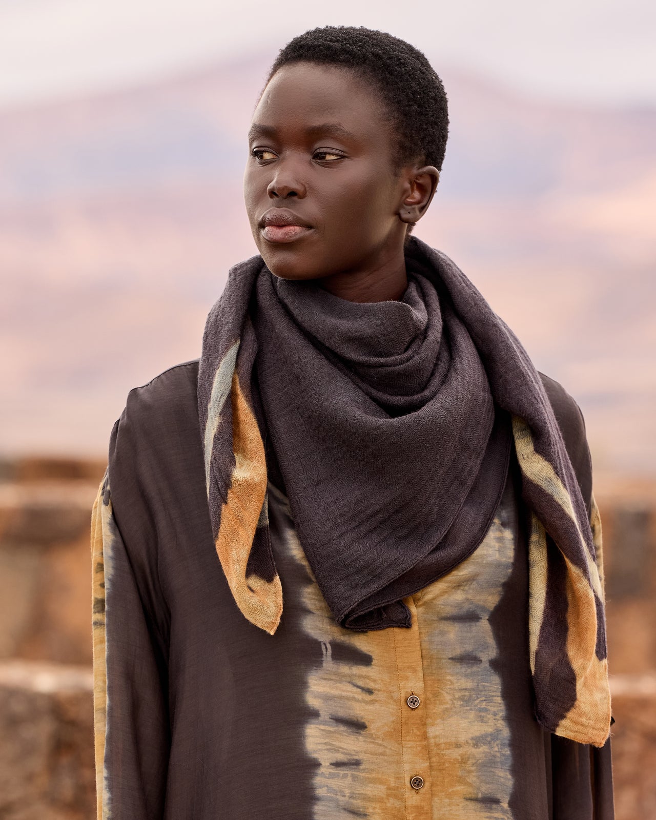 Lu Scarf - Ocre - Image 2