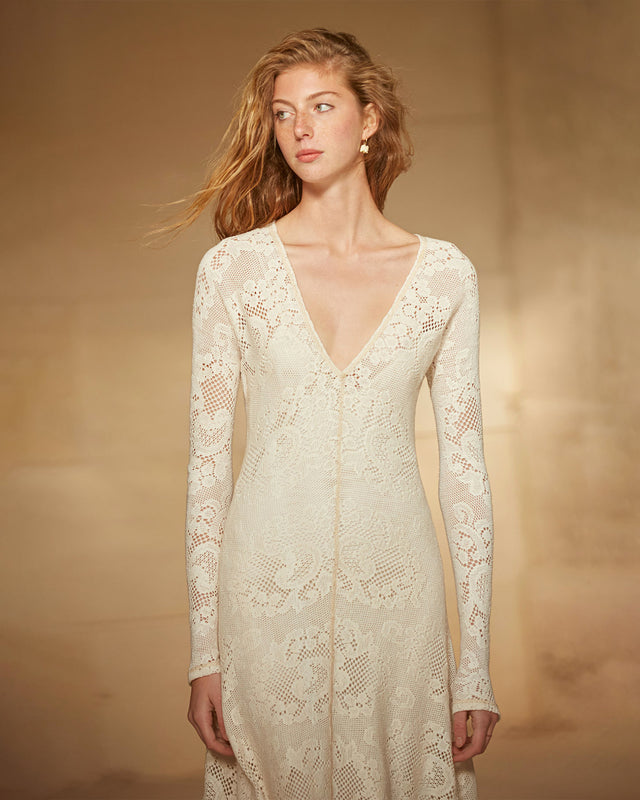 Fantiana Dress - Ecru - Image 3