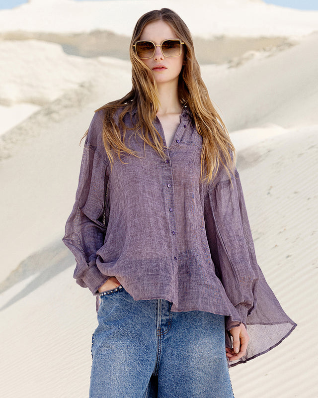 Chemise Flory - Violet - Image 2
