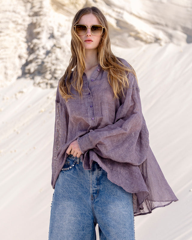 Chemise Flory - Violet - Image 3