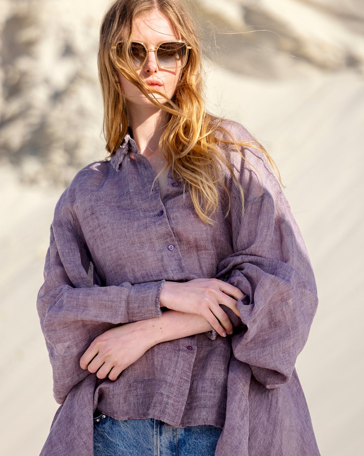 Chemise Flory - Violet - Image 5