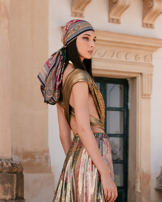 Foulard Rio  Imprimé Rose | Mes Demoiselles Paris - Image 1