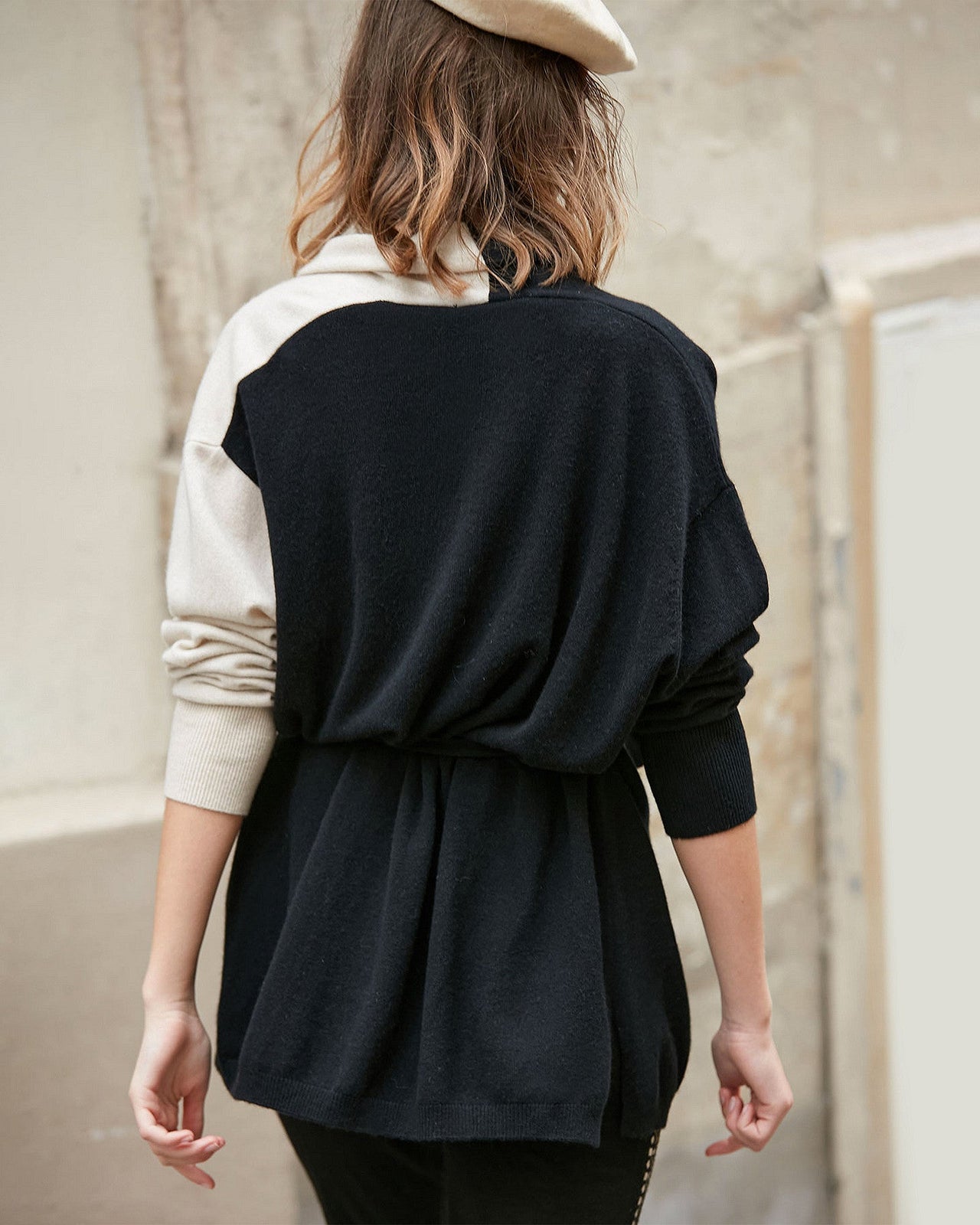 Gilet Montana Noir écru | Mes Demoiselles Paris - Image 4